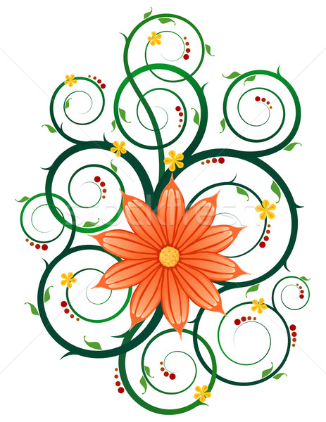 floral ornament Stock photo © riedjal