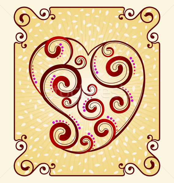 decorative heart symbol Stock photo © riedjal