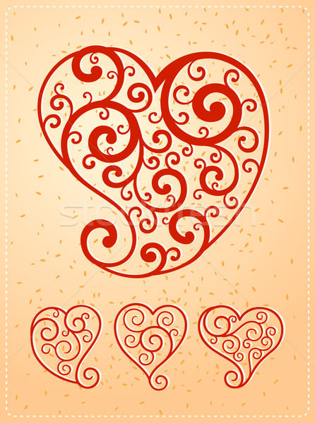 various heart symbol Stock photo © riedjal