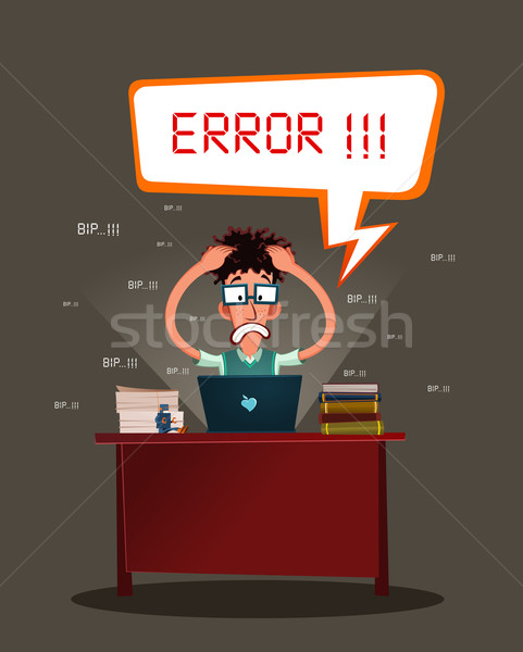 stressed programmer Stock photo © riedjal