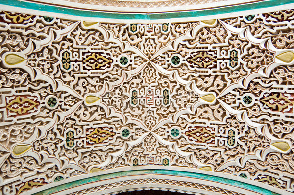 Moroccan style stucco background Stock photo © rmarinello