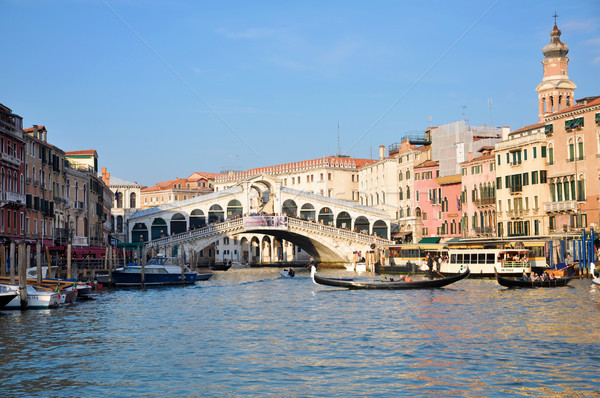 Ponte di Rialto Venezia Stock photo © rmarinello