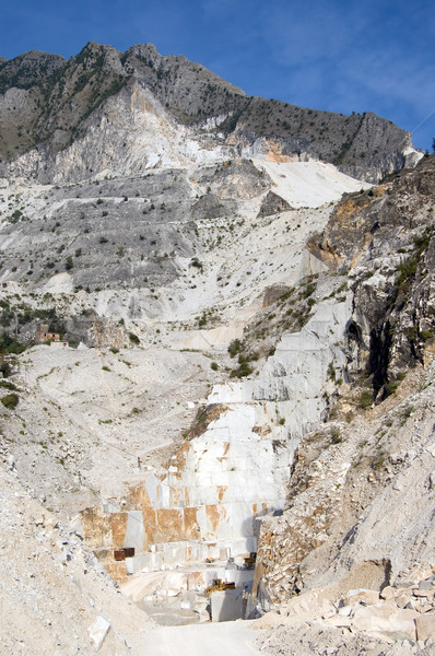 Open quarry of white marble Stock photo © rmarinello