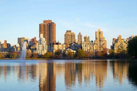 Autumn comes to the UES Stock photo © rmbarricarte