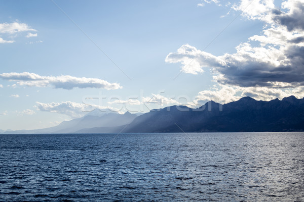 Mountains and sea Stock photo © rmbarricarte