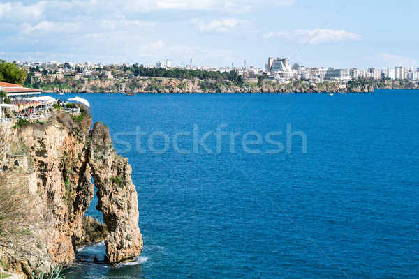 Patrząc morze Śródziemne miasta południe Turcja morza Zdjęcia stock © rmbarricarte