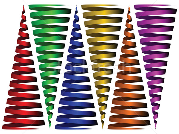 cone ribbons against white Stock photo © robertosch