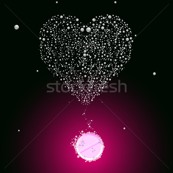 bubbling valentine pill Stock photo © robertosch