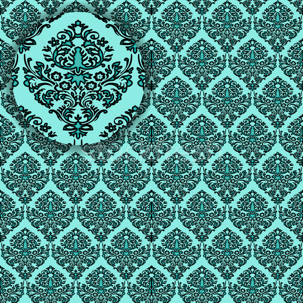 ダマスク織 詳しい シームレス テクスチャ 抽象的な ベクトル ストックフォト © robertosch