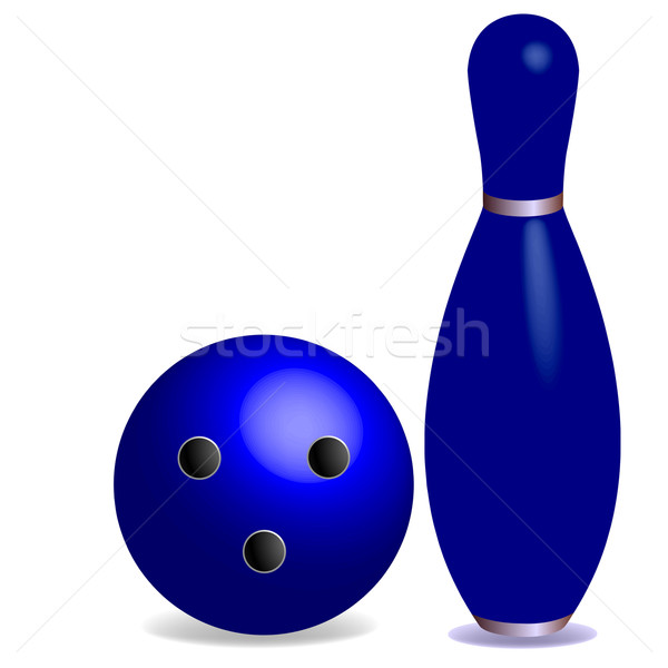 Bowling chambre texte résumé vecteur art [[stock_photo]] © robertosch
