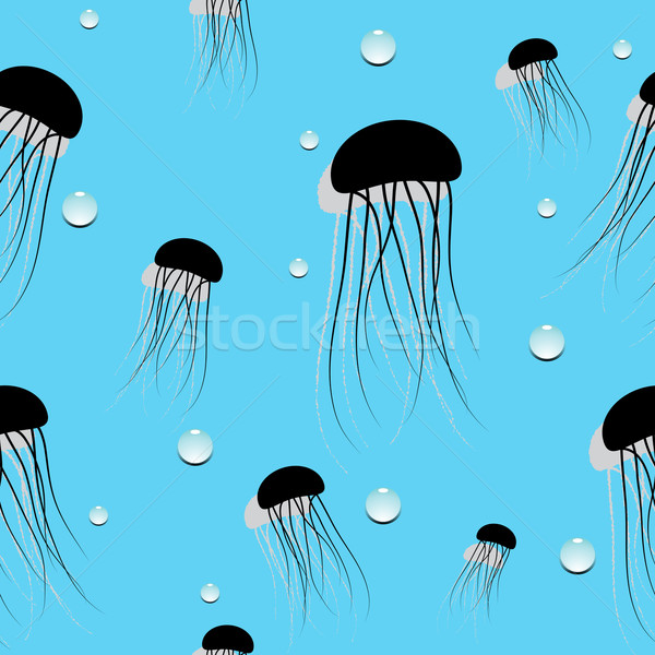 медуз шаблон аннотация бесшовный текстуры вектора Сток-фото © robertosch