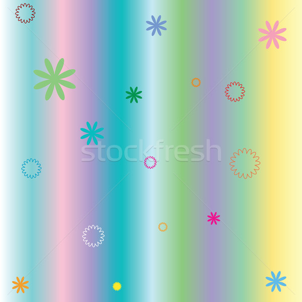 [[stock_photo]]: Pastel · fleurs · vecteur · art · illustration