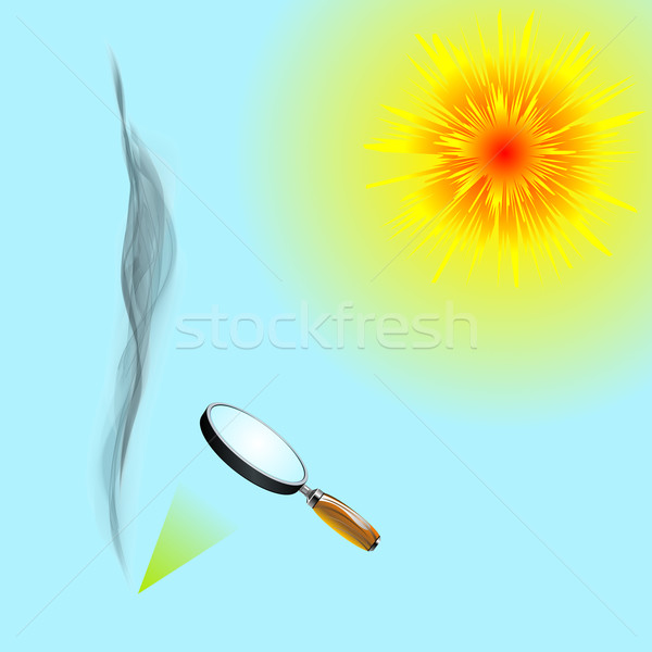 Foto stock: Energía · solar · resumen · vector · arte · ilustración · imagen