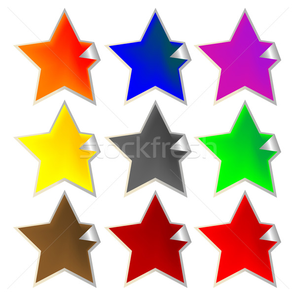 fresh star-shaped labels Stock photo © robertosch