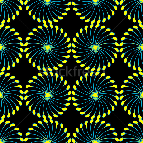 Carta vento mill pattern nero giallo Foto d'archivio © robertosch