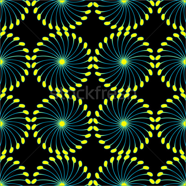 paper wind mill pattern black and yellow Stock photo © robertosch