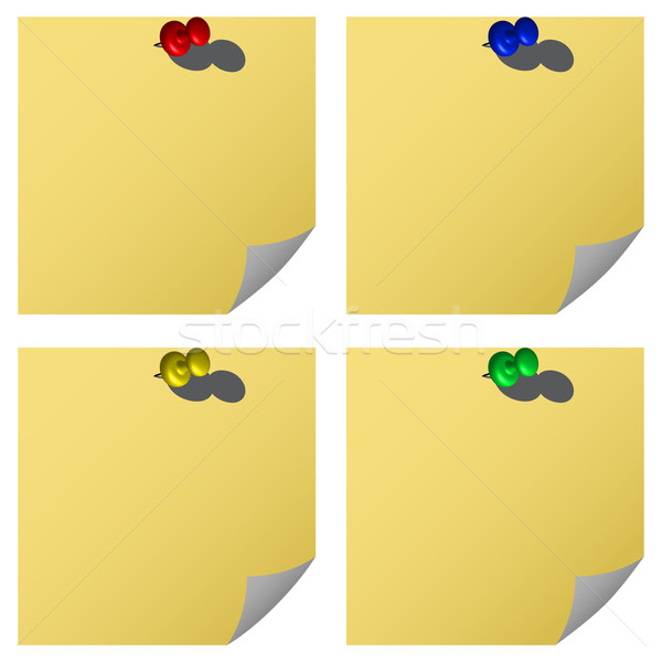 push pins and notes Stock photo © robertosch