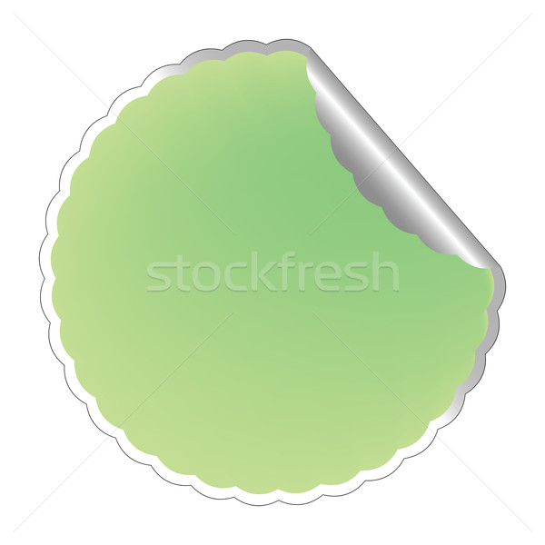 flowerish light green label Stock photo © robertosch