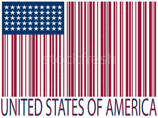 united states bar codes flag Stock photo © robertosch