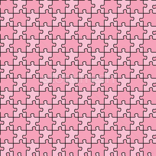 seamless puzzle with mixed pink colors Stock photo © robertosch