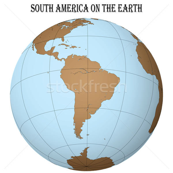 south america on the earth Stock photo © robertosch