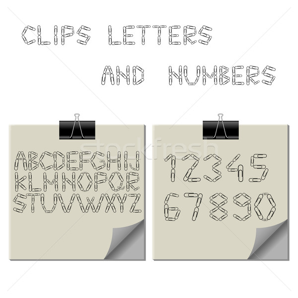 paper clips alphabet Stock photo © robertosch