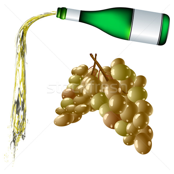 pouring wine and grapes Stock photo © robertosch