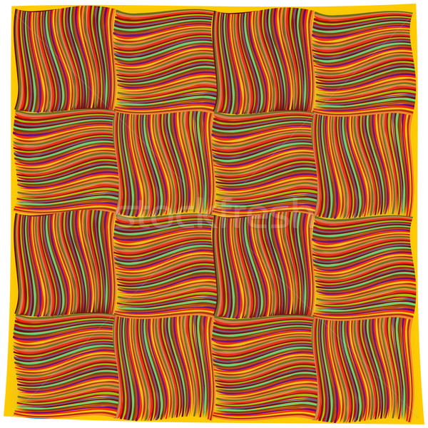 Narancs zsebkendő fehér absztrakt vektor művészet Stock fotó © robertosch