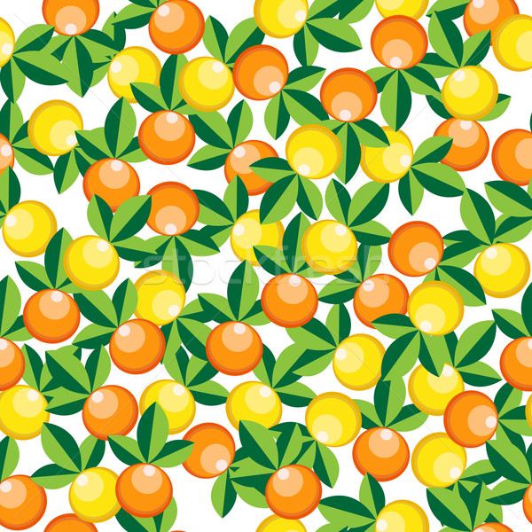 Stockfoto: Sinaasappelen · citroenen · patroon · abstract · naadloos · textuur