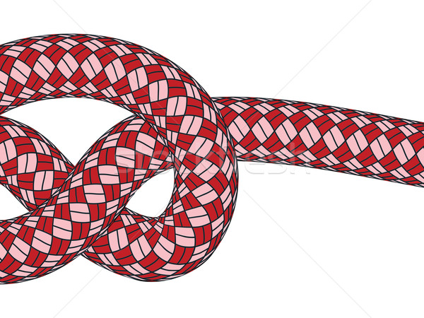 tiled knot on red climbing rope Stock photo © robertosch