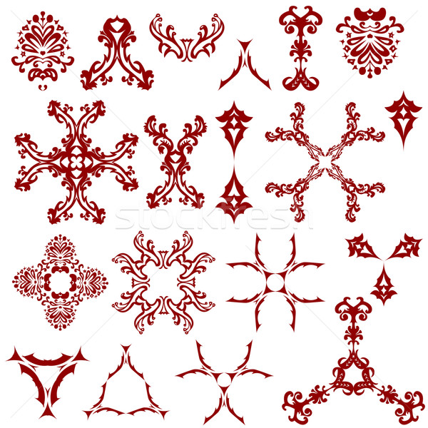 設計 復古 分子 白 抽象 向量 商業照片 © robertosch