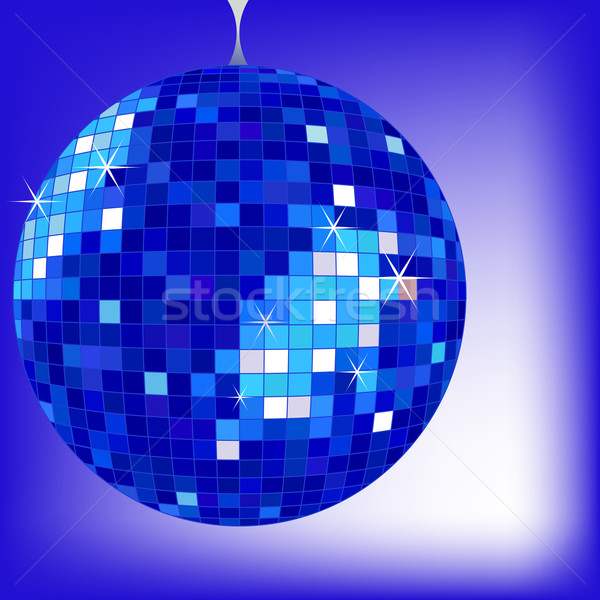 Disco Ball синий вектора искусства иллюстрация больше Сток-фото © robertosch