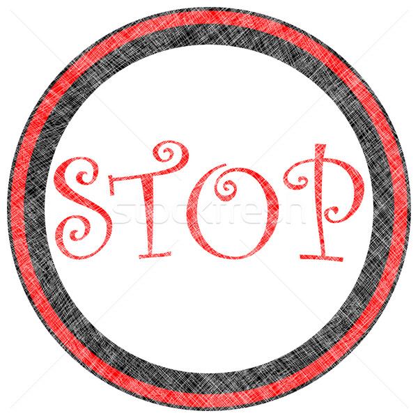 stop stamp Stock photo © robertosch