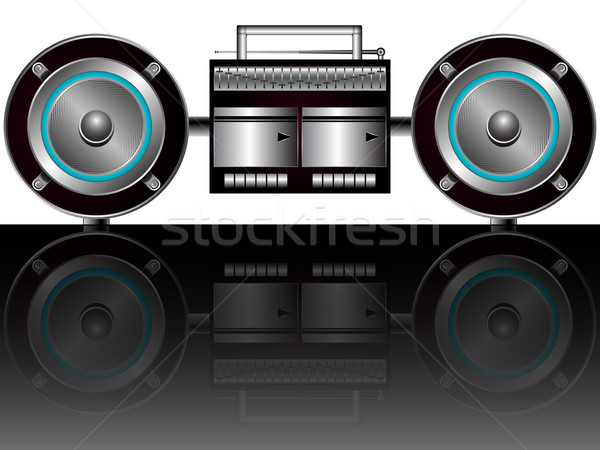 modern radiocassette player Stock photo © robertosch