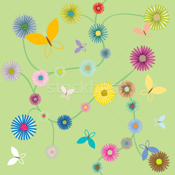 butterflies and flowers Stock photo © robertosch