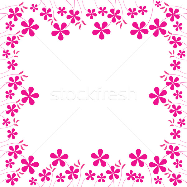 Stock photo: pink flowers foliage 2