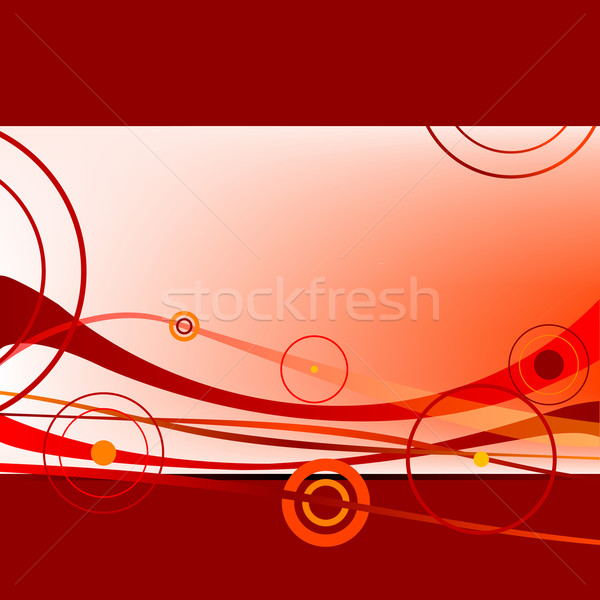 red waves and circles 2 Stock photo © robertosch
