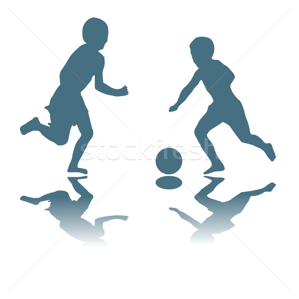 kids playing soccer Stock photo © robertosch