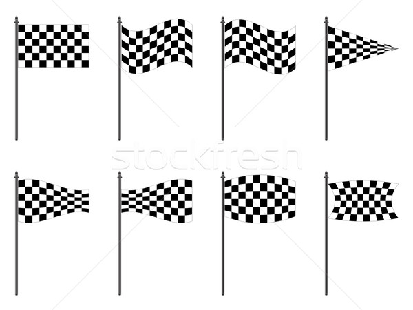 checkered flags collection Stock photo © robertosch