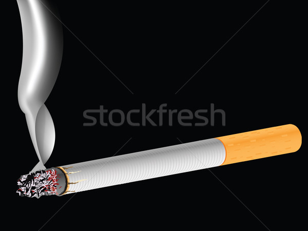 ストックフォト: たばこ · 黒 · 抽象的な · ベクトル · 芸術