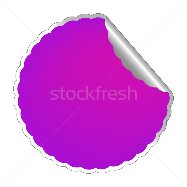 flowerish purple label Stock photo © robertosch