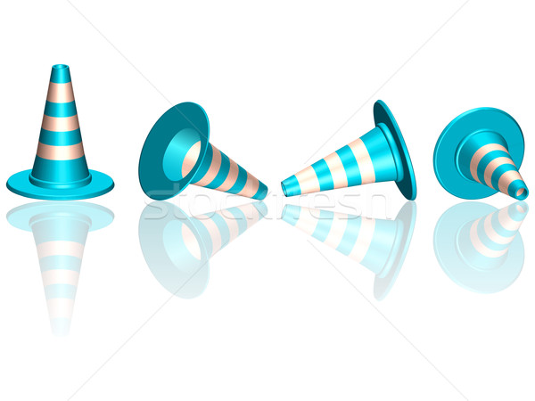 traffic cones reflected Stock photo © robertosch