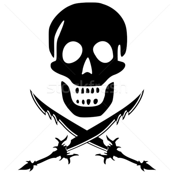 pirate skull with swords Stock photo © robertosch
