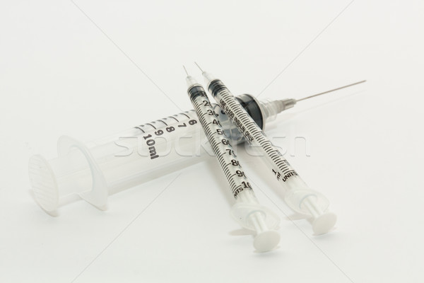 Disposable syringes of various sizes Stock photo © robinsonthomas