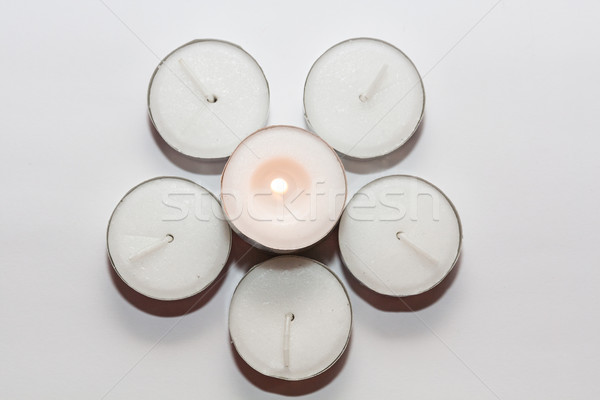Round Candle lights arranged Stock photo © robinsonthomas