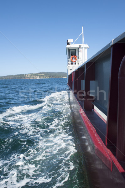 Industrial freighter vessel at ocean coast Stock photo © roboriginal
