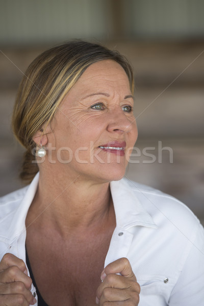 Happy elegant confident mature woman Stock photo © roboriginal