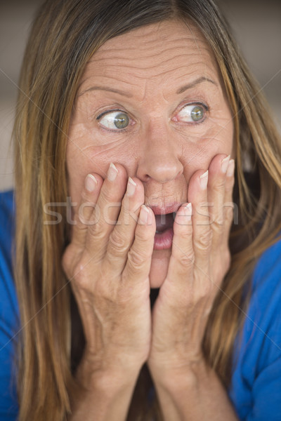 Shocked upset woman portrait Stock photo © roboriginal