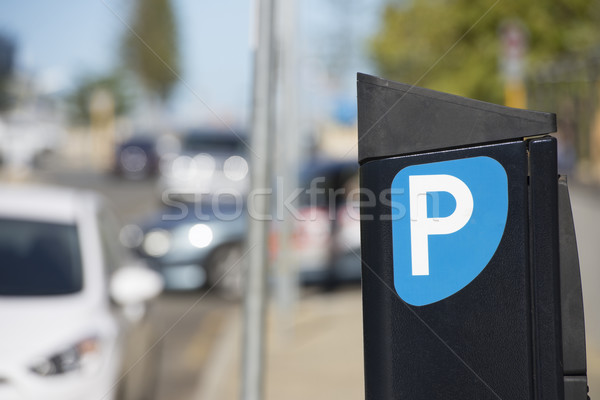 Stock fotó: Jegy · gép · autóparkoló · parkolás · illetmény · állomás