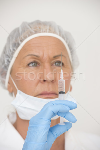 商業照片: 醫院 · 護士 · 注射 · 接種疫苗 · 肖像 · 專業的